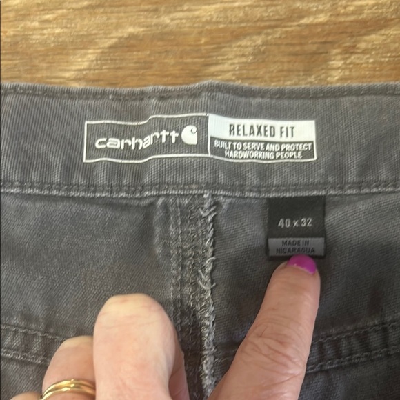 Carhartt Men's Gray Pants size 40 rugged flex - Picture 6 of 13